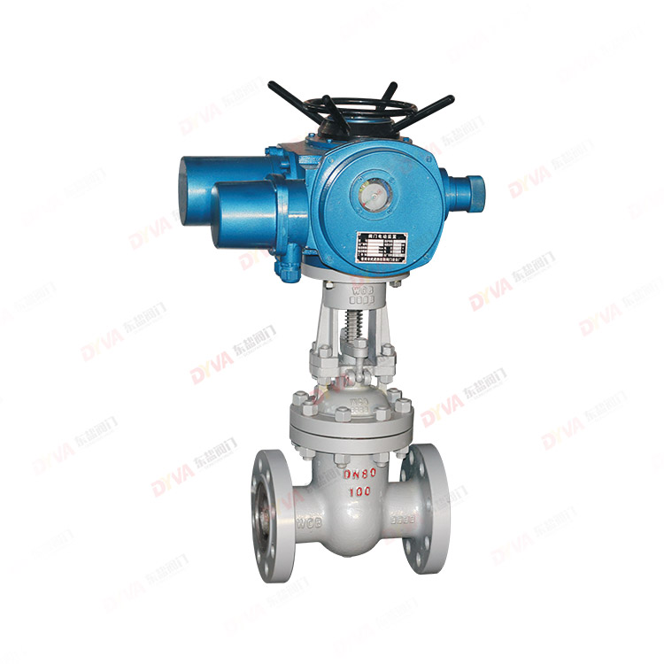 Cast steel electric gate valve