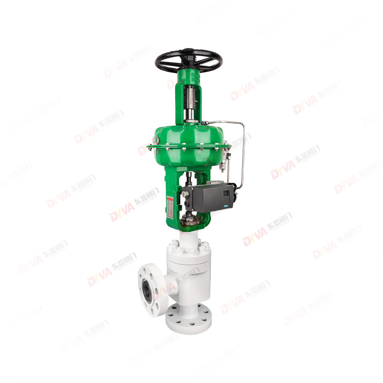 Pneumatic diaphragm regulating valve