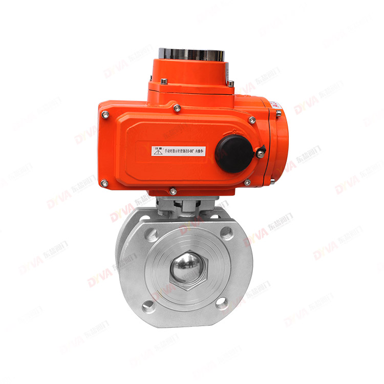Electric thin clamp ball valve