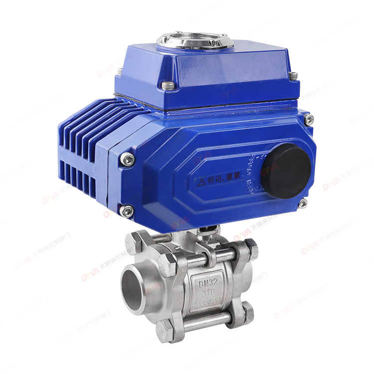 Electric threaded ball valve