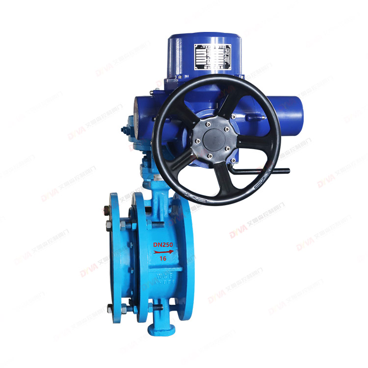 Electric telescopic butterfly valve