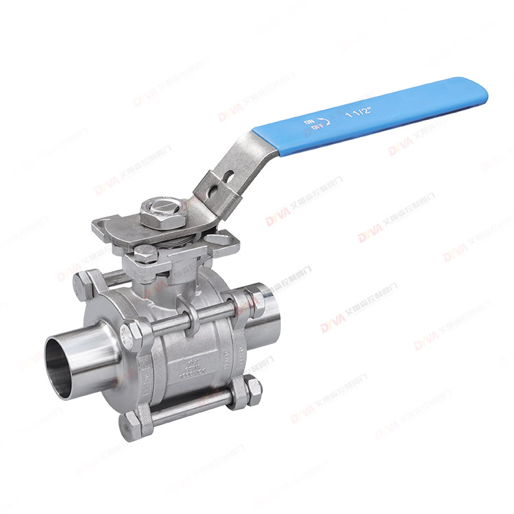 High-platform fully enclosed welded ball valve
