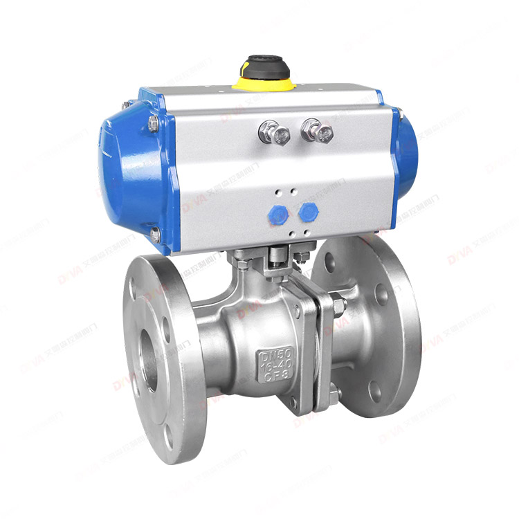 Pneumatic flange ball valve