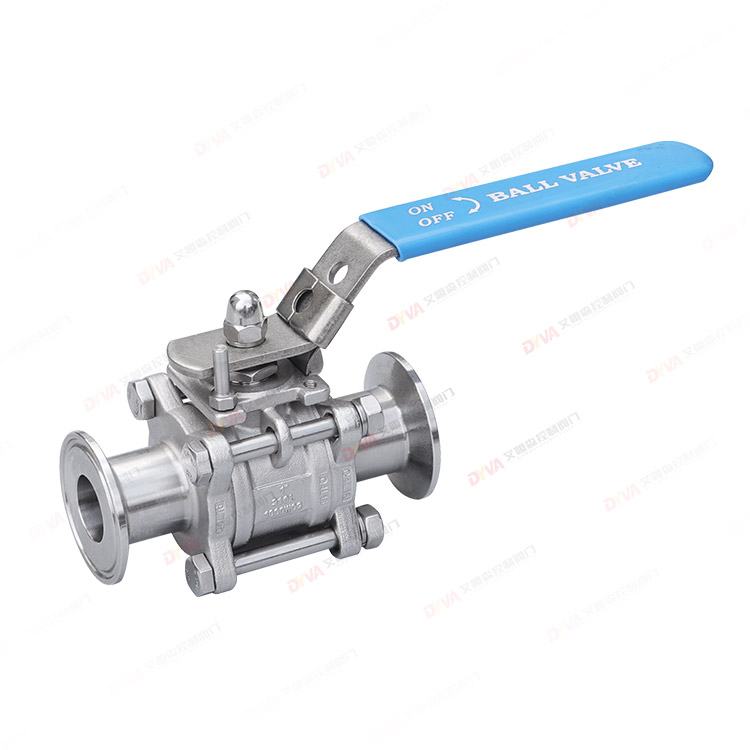 Three-piece quick-installation ball valve