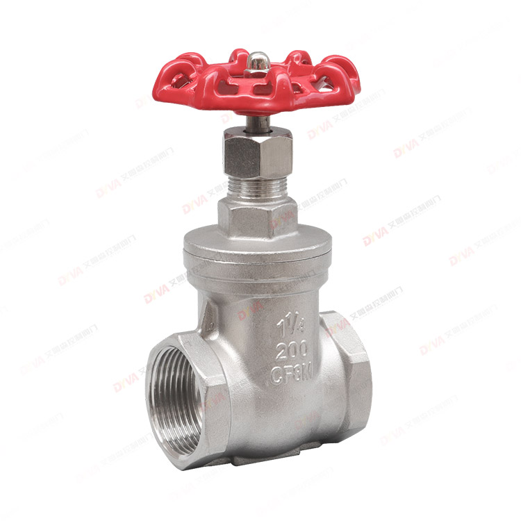 Threaded gate valve