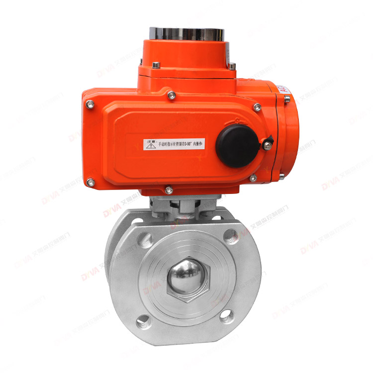 Electric thin clamp ball valve