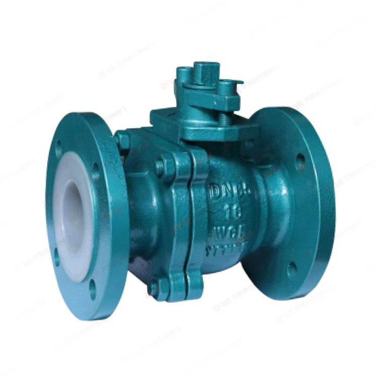 Fluorine lined flange ball valve
