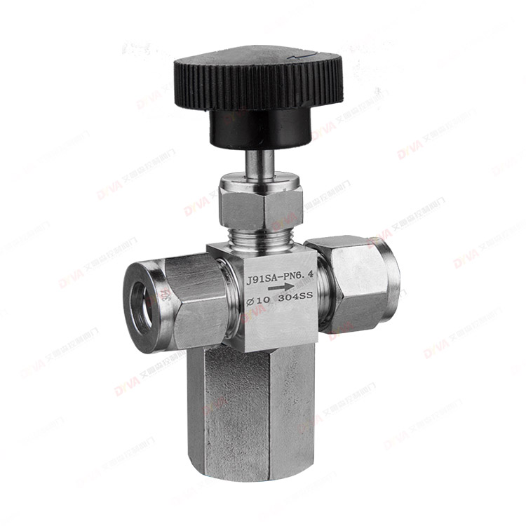 Needle type instrument valve
