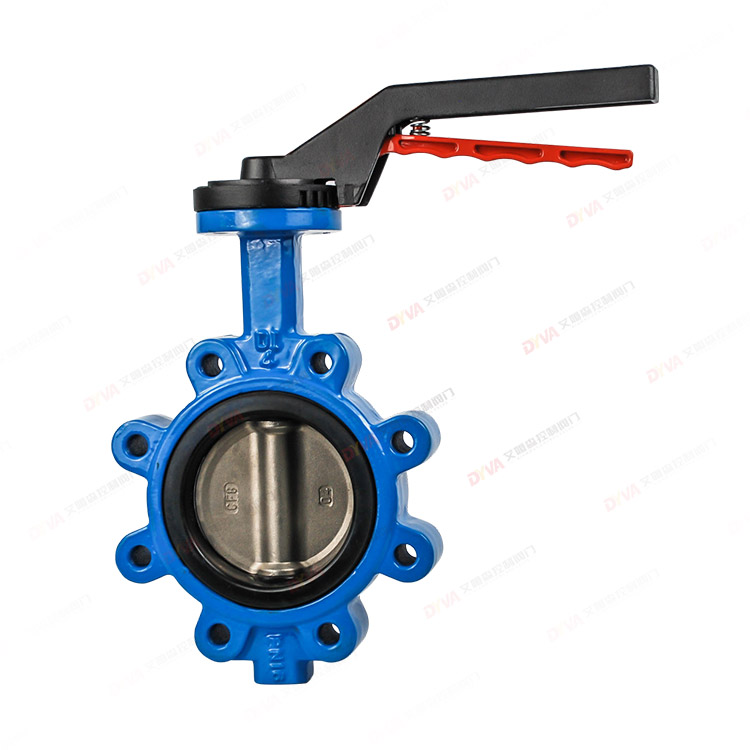 Manual rubber lined butterfly valve