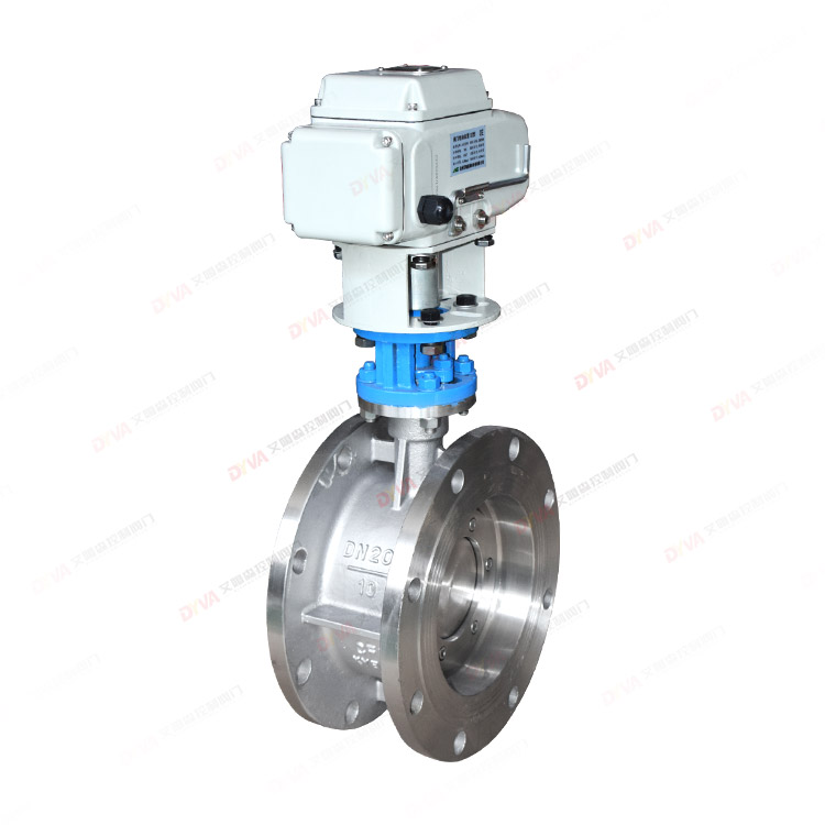 Electric flange butterfly valve