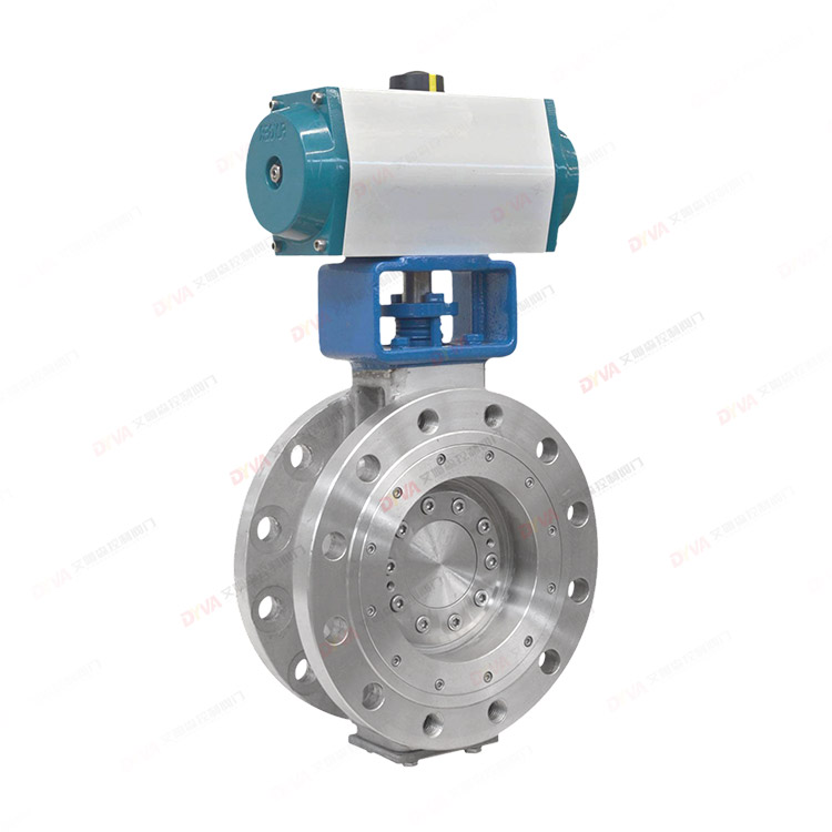Pneumatic bidirectional pressure butterfly valve