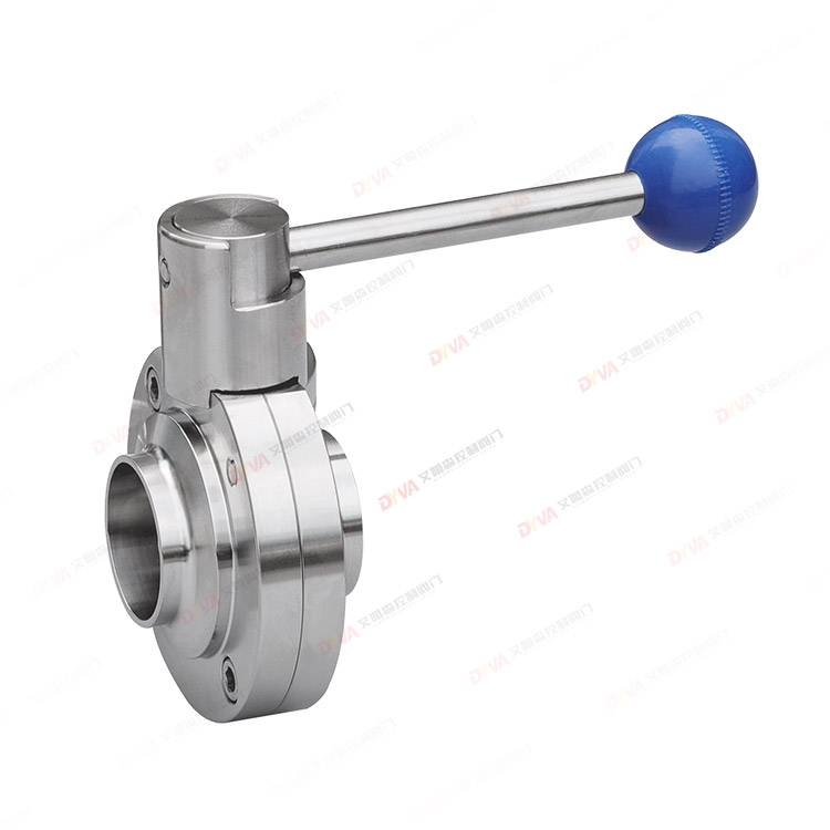 Pull rod type welded butterfly valve