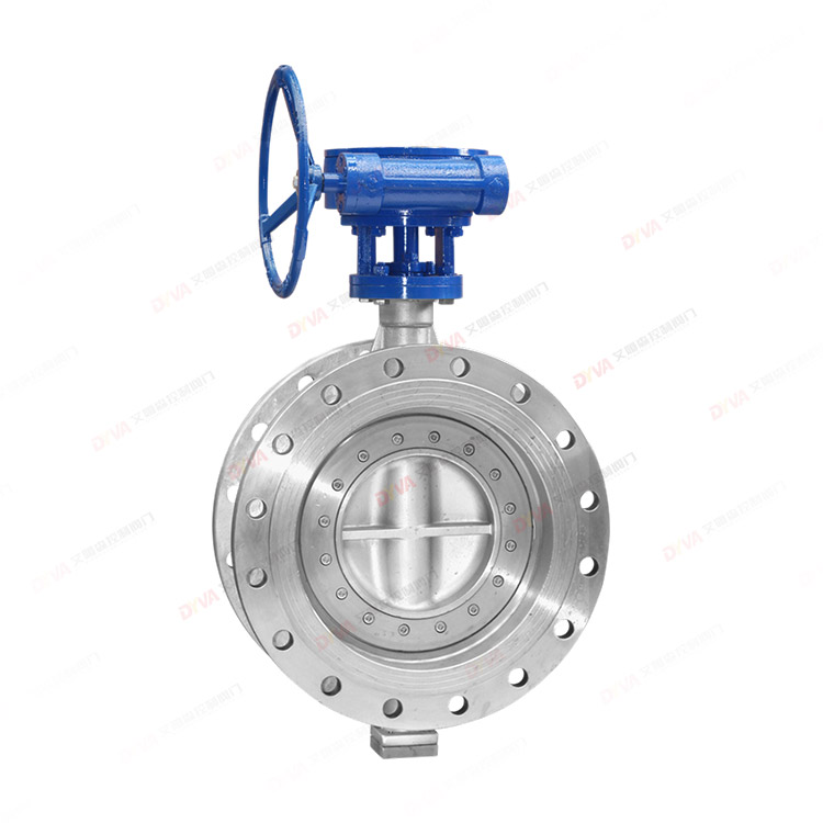 Stainless steel worm gear flange butterfly valve