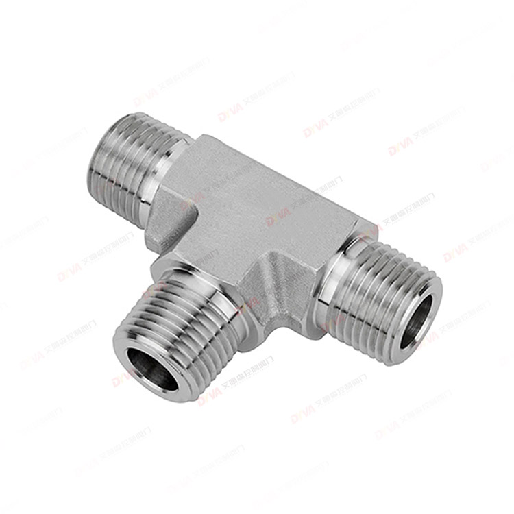 Three-way threaded joint