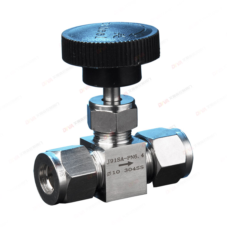 Needle type instrument valve