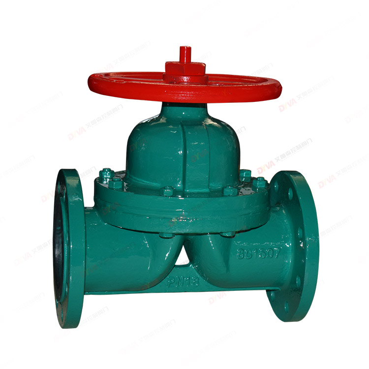 Rubber-lined diaphragm valve