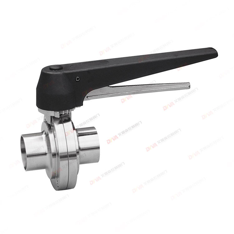 Duckbill type welded butterfly valve