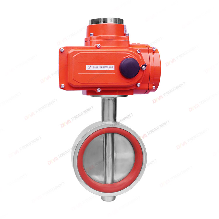 Electric sanitary butterfly valve