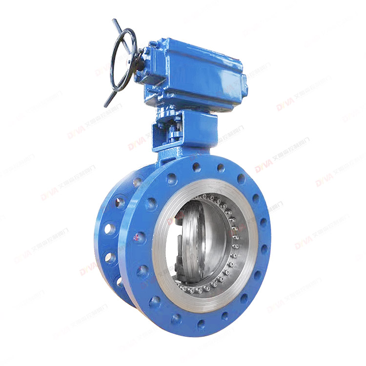 Worm gear flanged butterfly valve