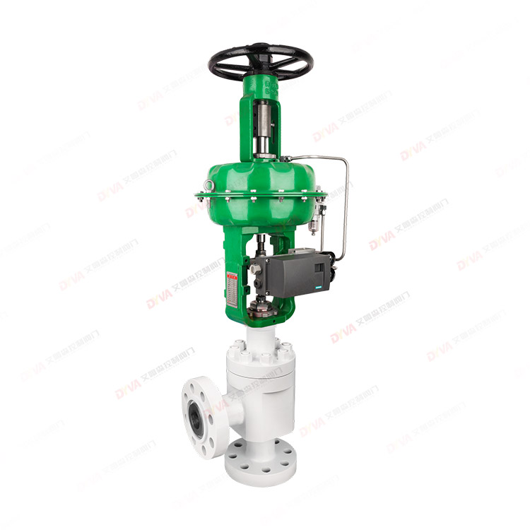 Pneumatic diaphragm regulating valve