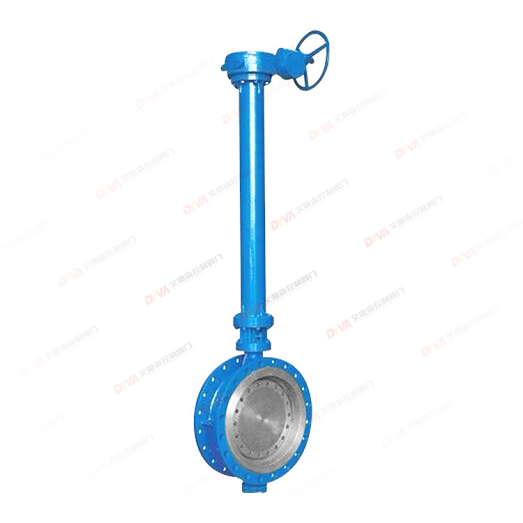 Extended stem butterfly valve