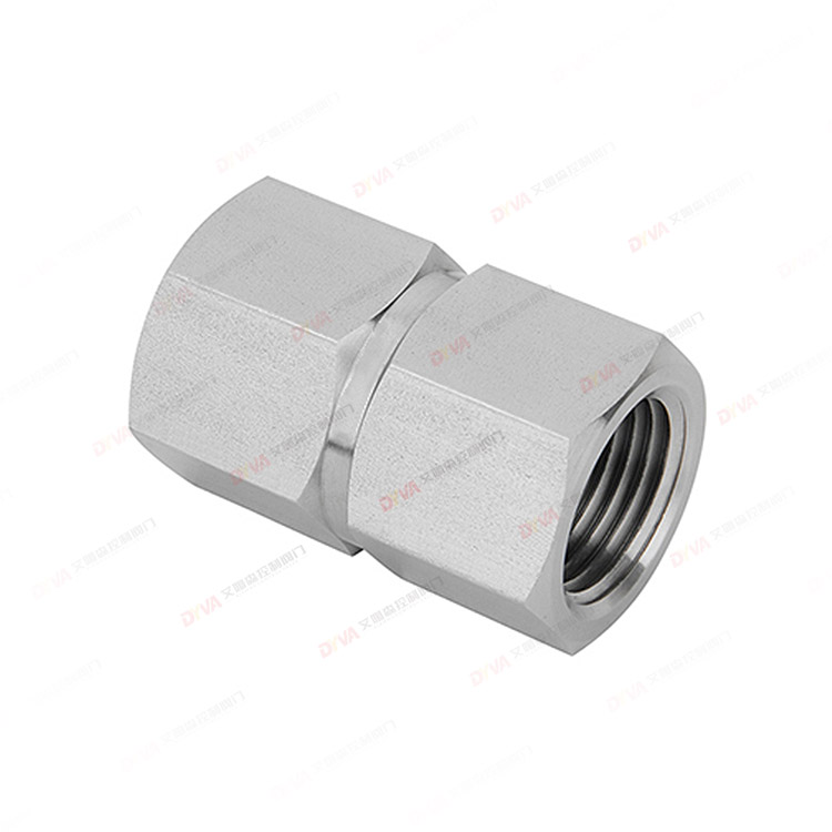 Straight-through internal thread joint